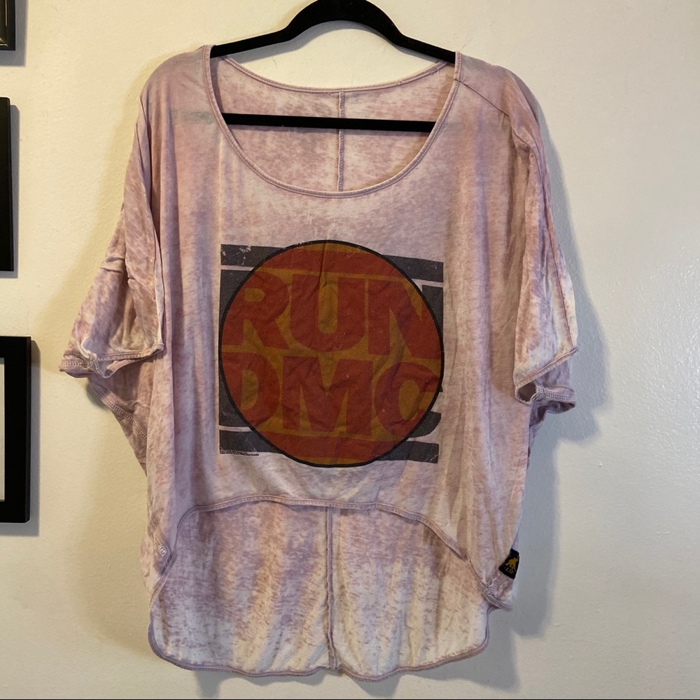Run DMC batwing burnout tee